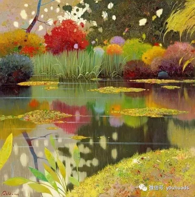 鲍勃罗斯的风景画,意大利画家fulviorinaldi水彩风景