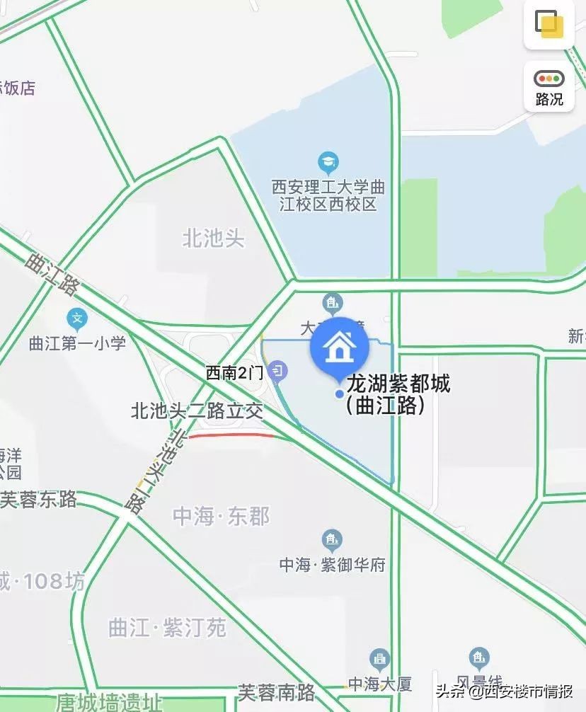 曲江总价130万三室,曲江单价16500的房子