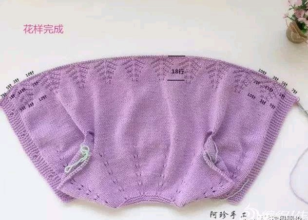 婴儿毛衣从上往下织视频,从上往下织婴儿套衫
