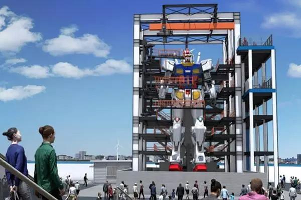 宅男们的有生之年！日媒公布18米“高达”建造视频，四肢可动