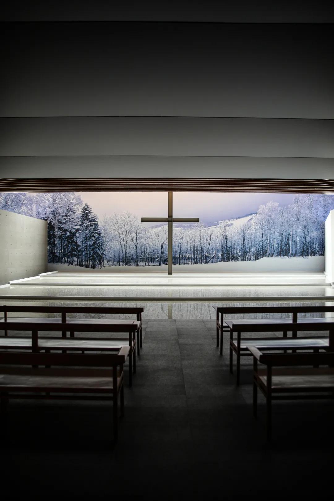 安藤忠雄水之教堂俯视图,安藤忠雄小众惊艳之作