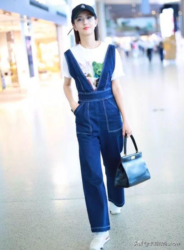 腿粗屁股大胯宽适合的背带裤,下半身偏胖女士裤子穿搭