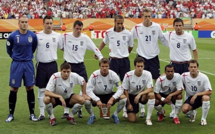 回顾06年世界杯的决赛,英格兰双德阵型