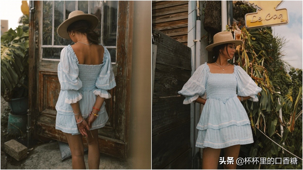 赵露思同款女装中国风,赵露思同款斯凯奇蓝色套装女