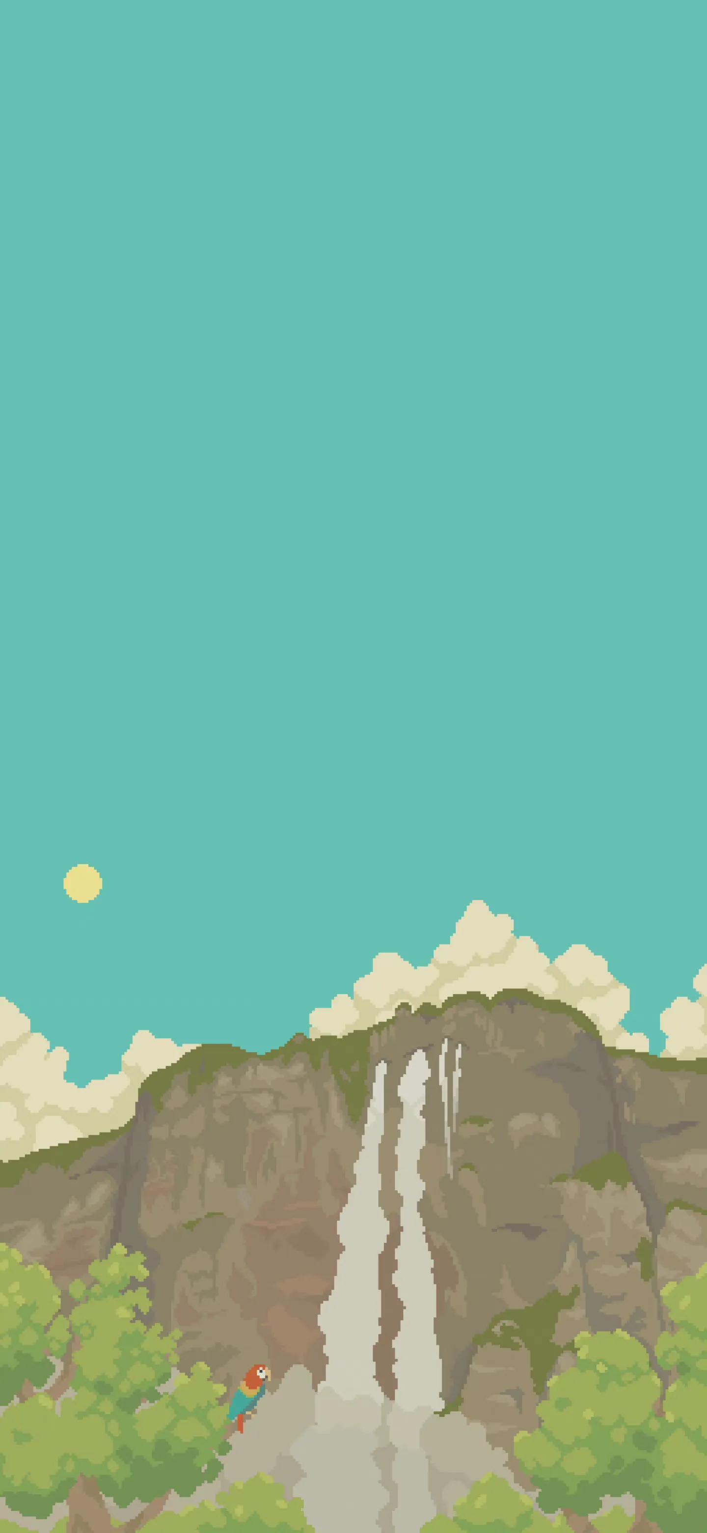 像素风格的壁纸图文,像素风下雪壁纸