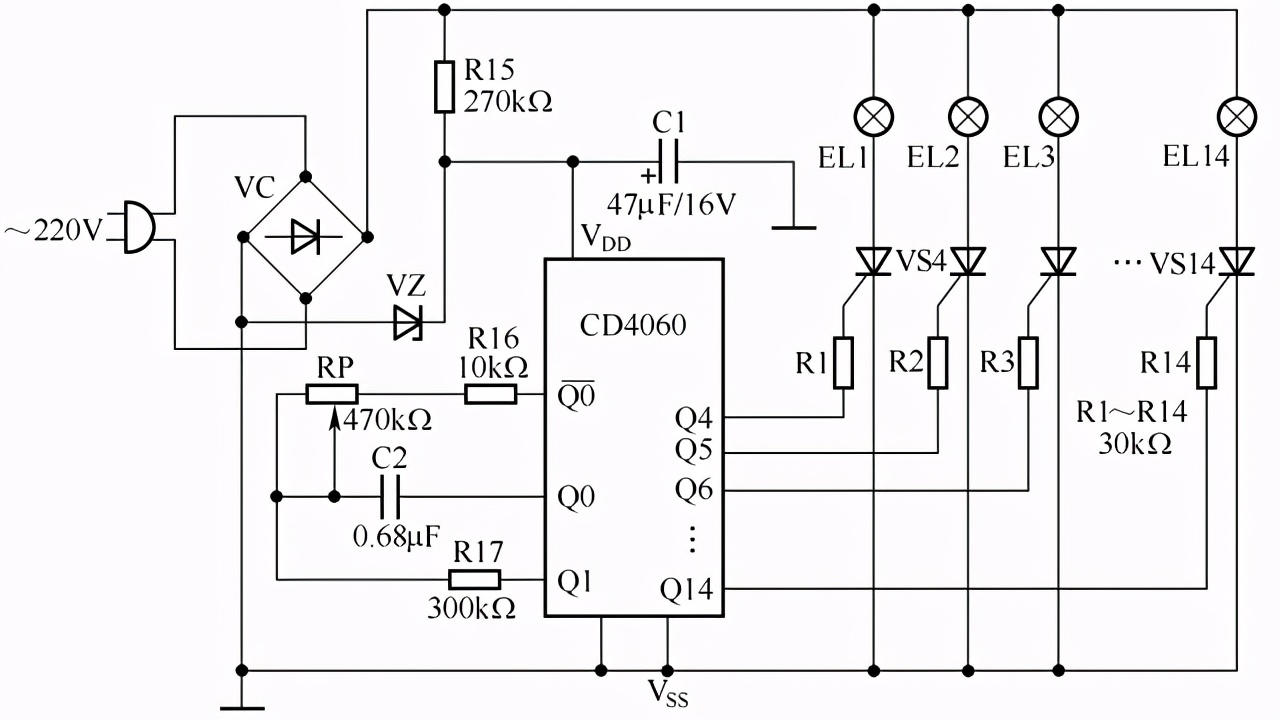 泛光照明控制原理图,线性驱动照明原理图解说明