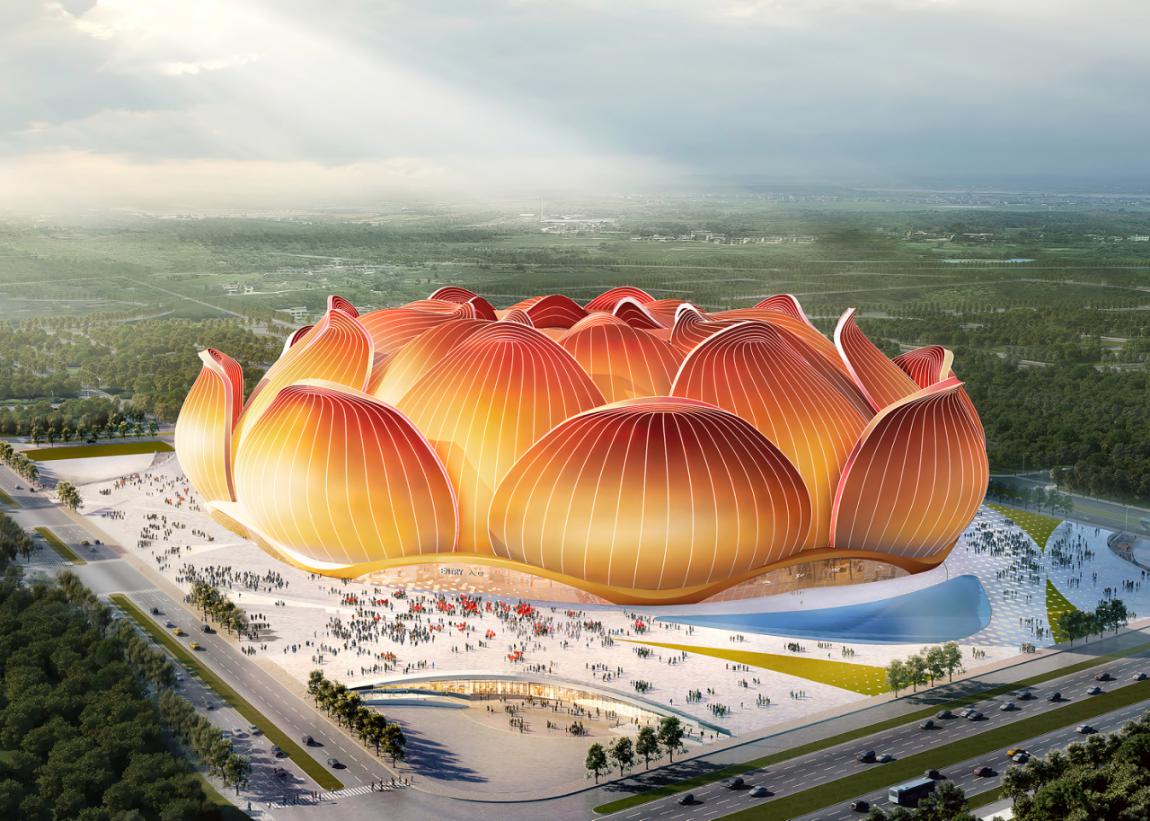 恒大新球场灯光秀,恒大灯光秀