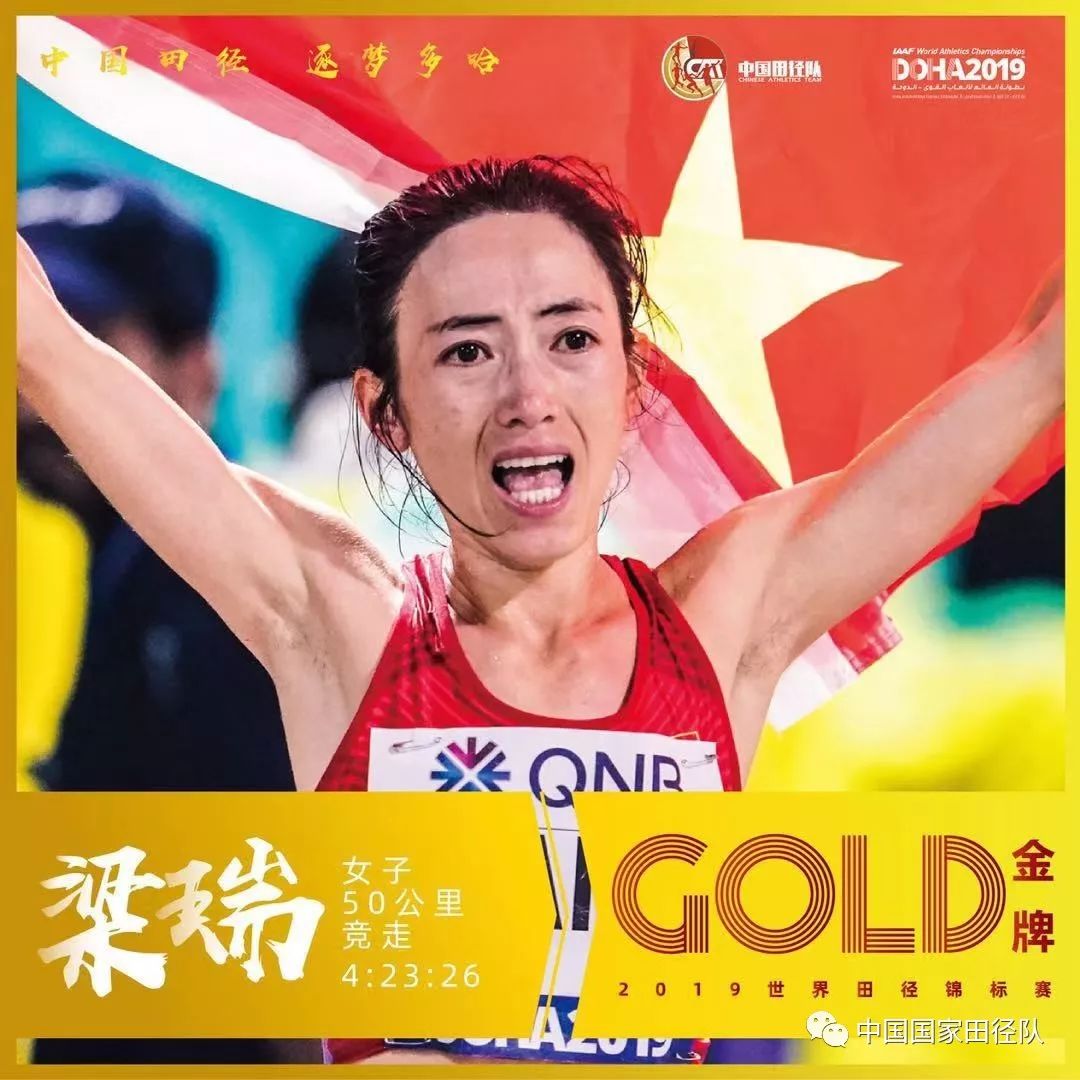 创历史最好成绩,2019多哈世锦赛奖牌榜全部