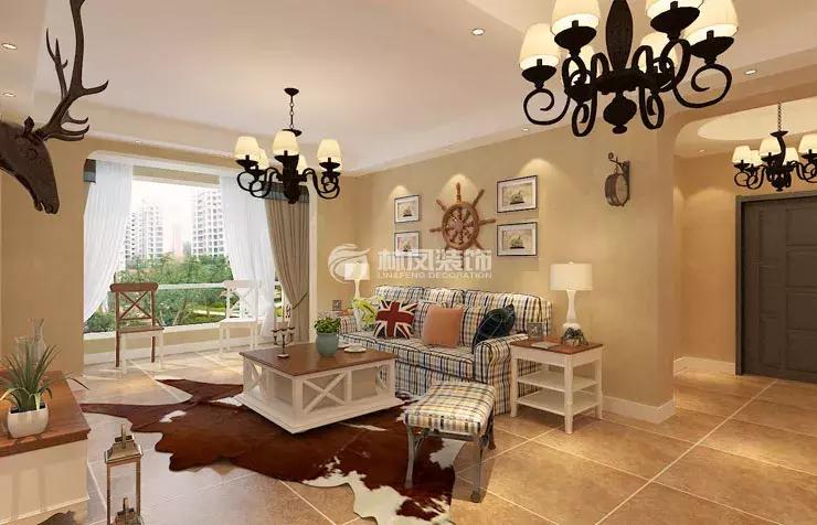 世茂美式装修最新风格,世茂五里河120平