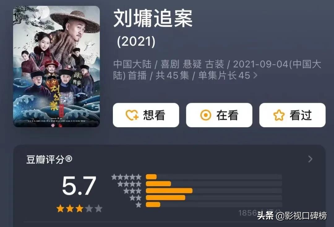 刘墉追案这部剧绝对火不了,刘墉追案45集完整版西瓜视频