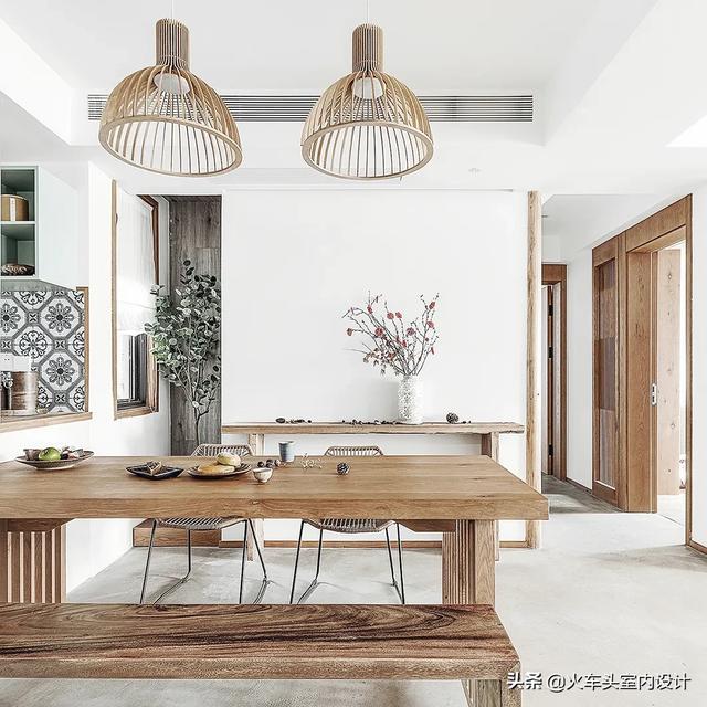 原木风吊顶效果图客厅简约,简约原木风