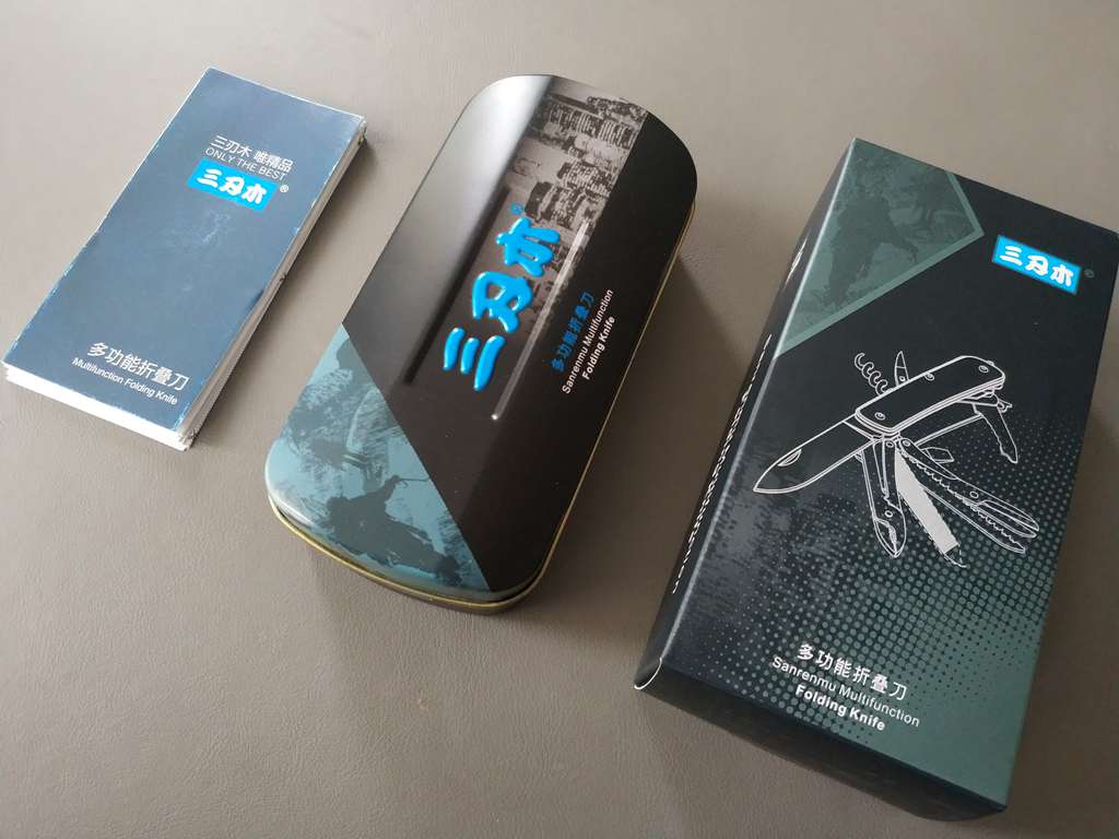 三刃木wa761开箱,三刃木wa761多功能军刀