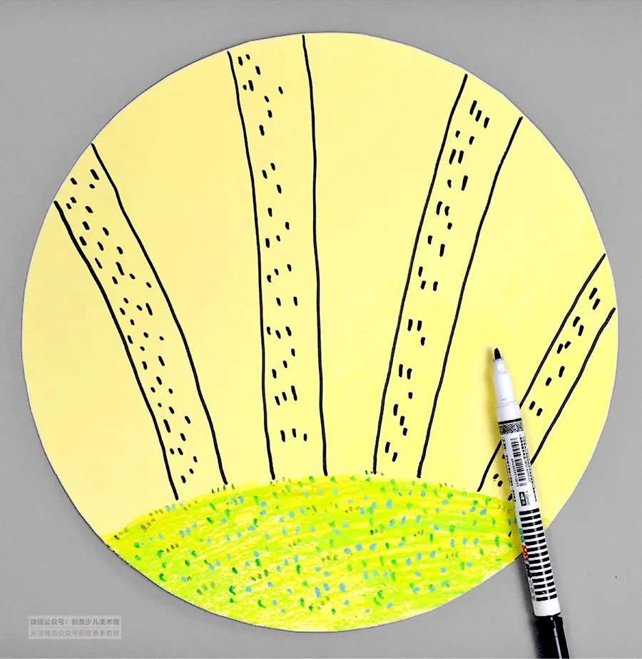 儿童画教程|幼儿秋季艺术启蒙课程《小刺猬搬果果》