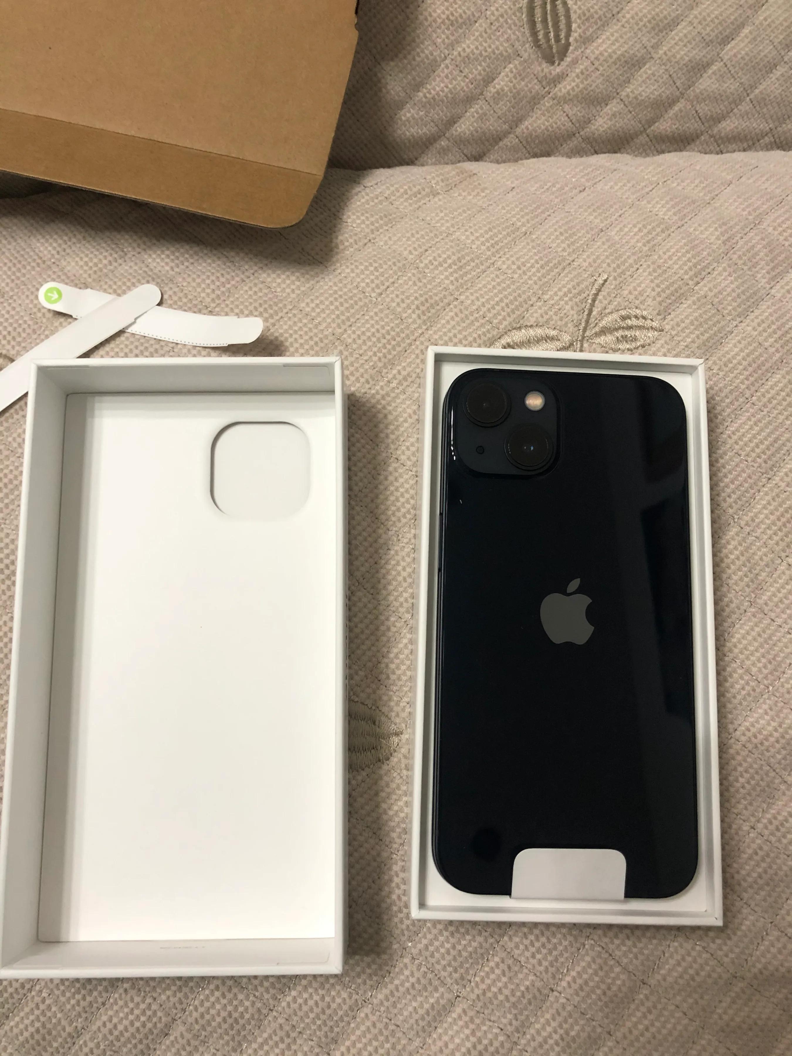 苹果13蓝色拆箱评测,苹果13新机拆包再封包