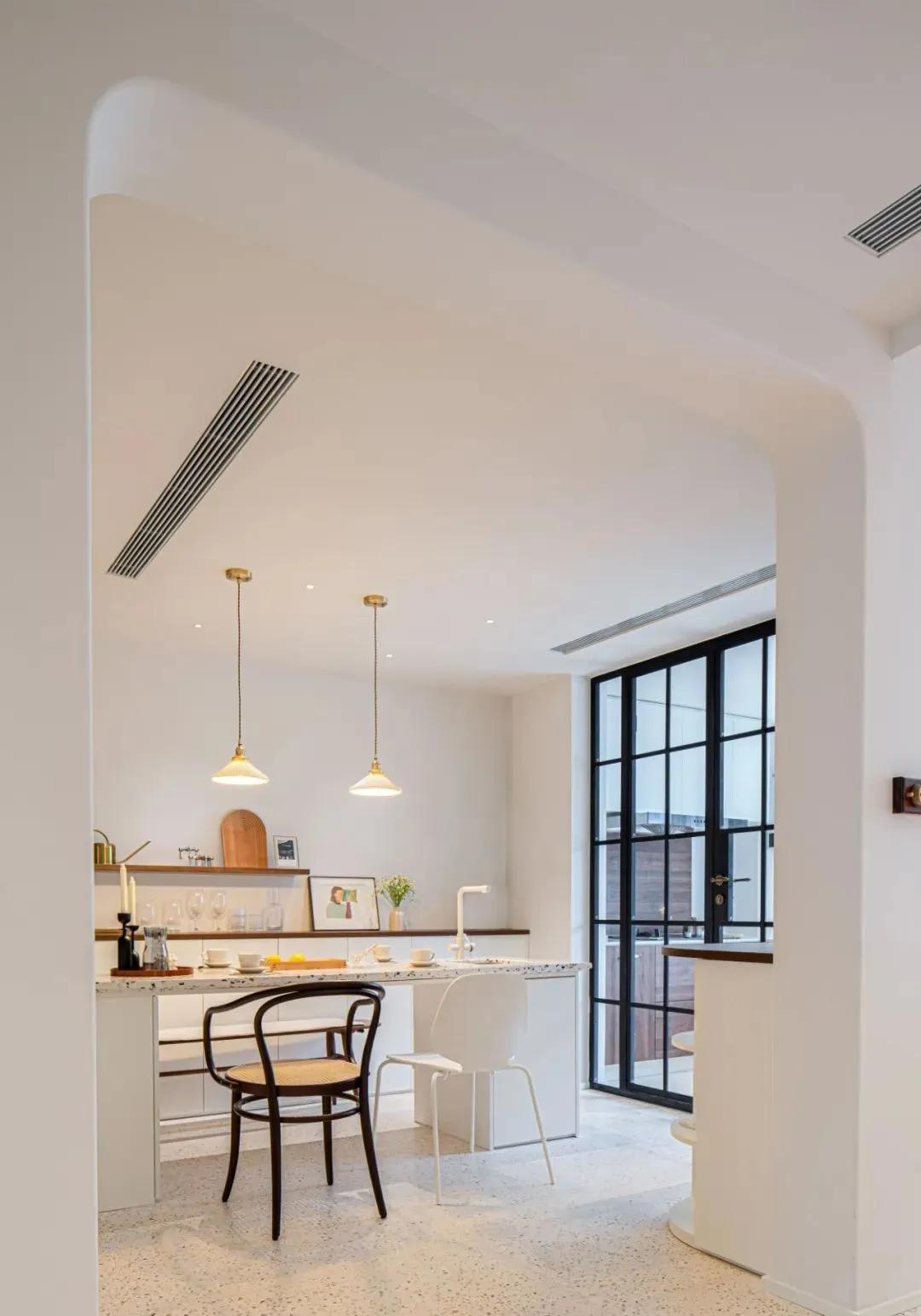 老房小户型拱形门洞,装修房子效果图现代简约暗门