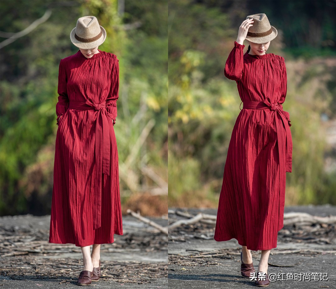 做一个内心淡然而纯净的女人，这10套简单舒服的棉麻风裙子，漂亮