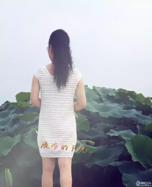 钩针编织女士连衣裙视频图解过程,郁金香钩针连衣裙图案图解