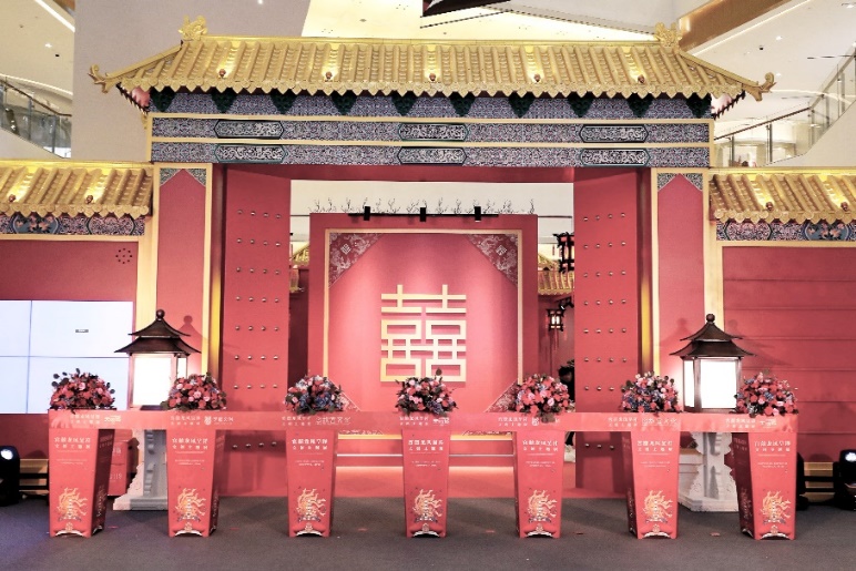 “宫囍龙凤呈祥”故宫古代婚礼主题展走进天津金街