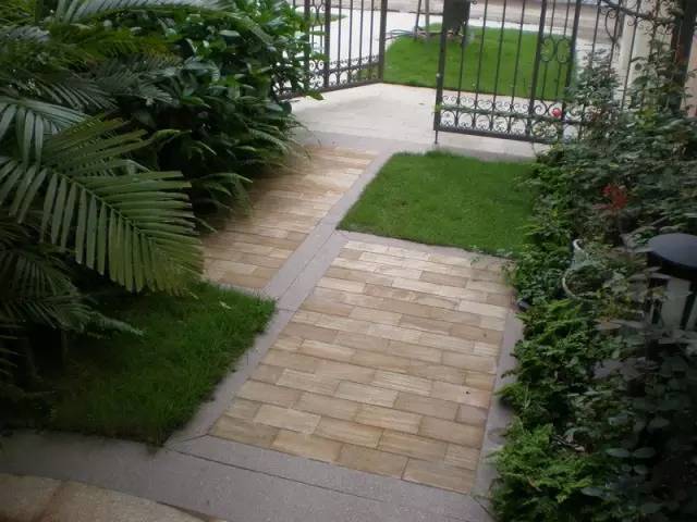 新中式庭院用什么石材铺地,庭院铺地红砂岩石材定制加工