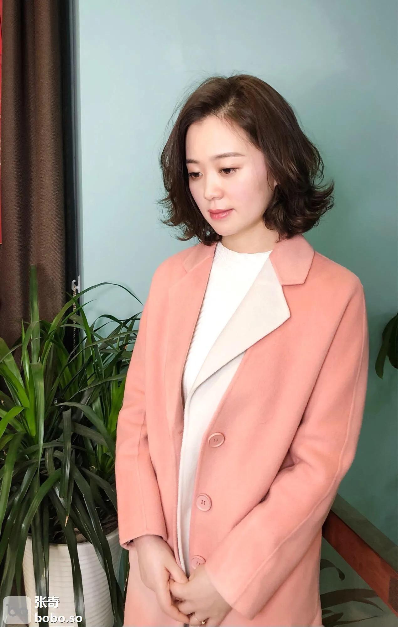 丸子头发簪盘发中短发,短发盘丸子头发简单好看教程