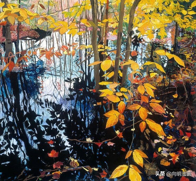 美国艺术家艾伦·迪特布兰特魔法森林的叶子沙沙作响