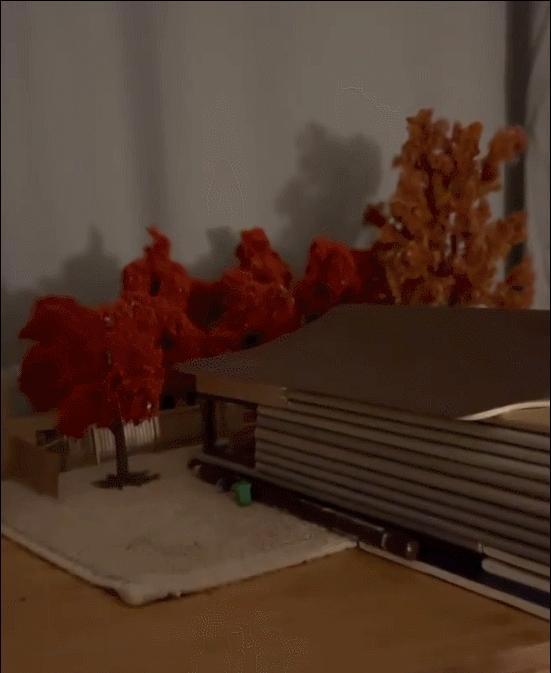 迷你版办公桌,森系书桌迷你世界