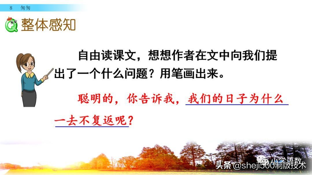 六年级下册语文书8课匆匆的预习,部编版六年级下第八课匆匆讲解