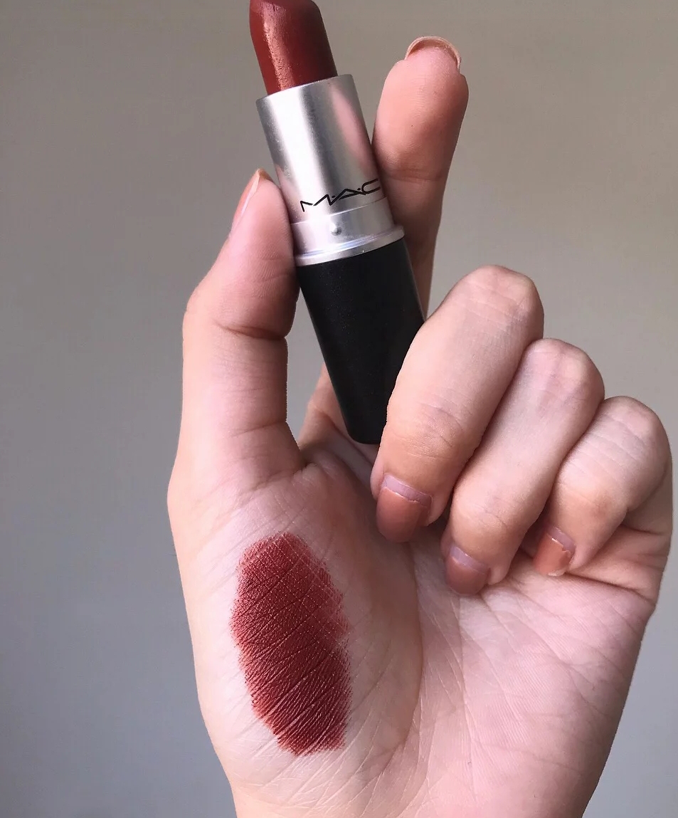 秋冬色口红mac,秋冬必备红棕色口红