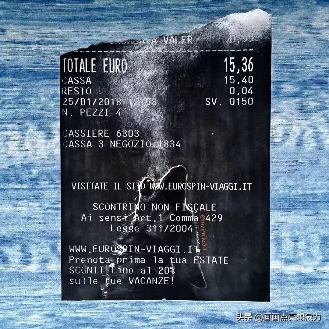 购物小票居然秒变名画？果然是天才少年的神操作