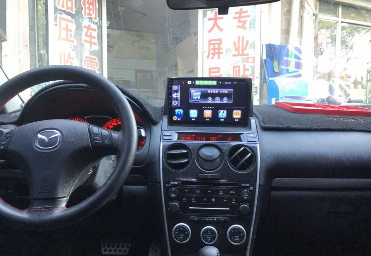老款马自达6加装导航,老马自达六拆中控