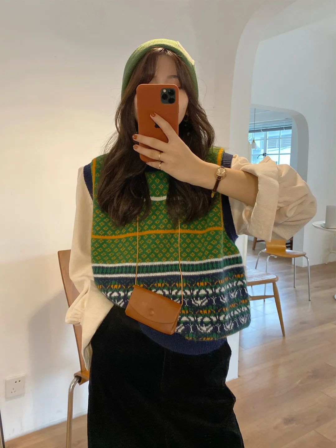 韩系慵懒日常穿搭,自带高级滤镜穿搭