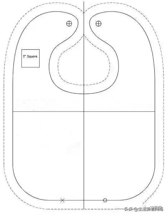 1-3岁宝宝专用围兜有袖子,宝宝布兜制作方法
