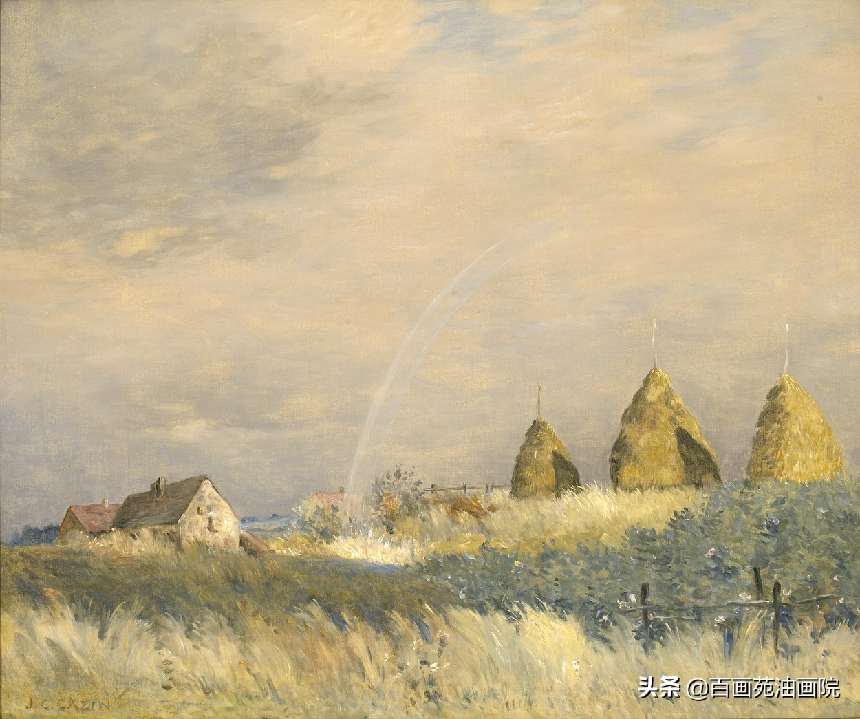 风景油画高清大图,风景油画视频教程