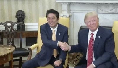 特朗普对安倍说的话,特朗普称安倍中枪是毁灭性消息