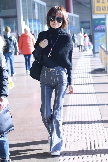 鲁豫这么瘦吃过米饭吗,鲁豫穿黄裙49岁瘦如闪电