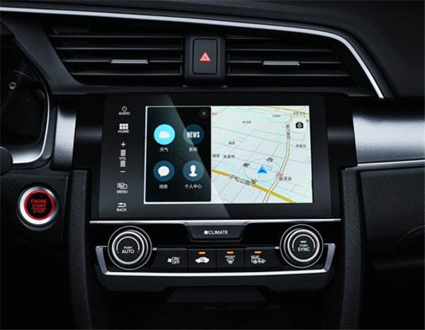 十代思域diy改装后杠灯,十代思域中控改装效果图