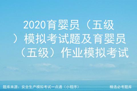育婴员5级理论试卷,育婴员五级实操考试