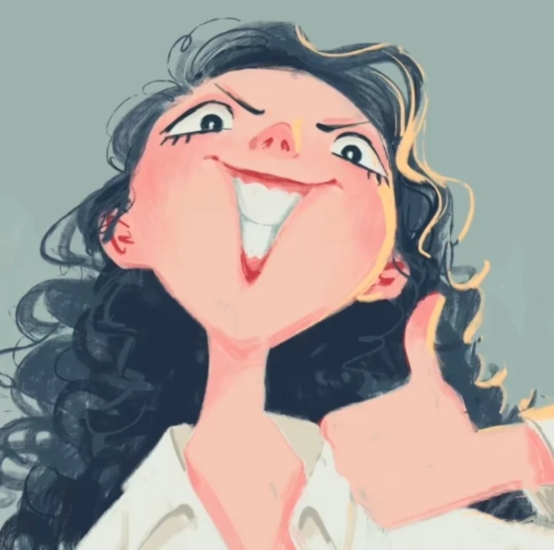 卡通头像可爱呆萌油画,油画风头像卡通