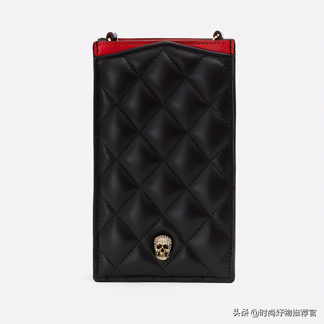 麦昆粉色包包,麦昆女包骷髅