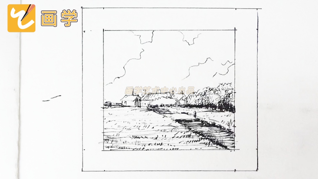 简单又好看的风景画教程,一学就会的风景画你学会了吗