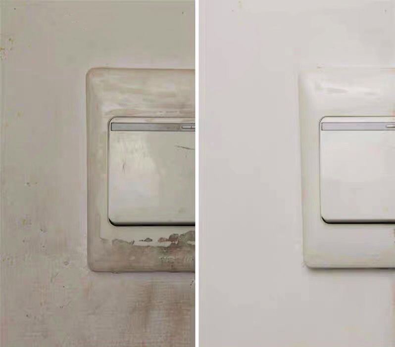 白墙上的污渍修补,白墙有黑印怎么能清除