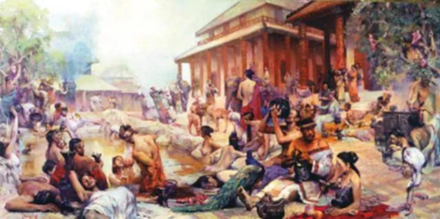 夏朝最后一位国王桀，贪恋女色，荒淫无度，走向灭亡境地