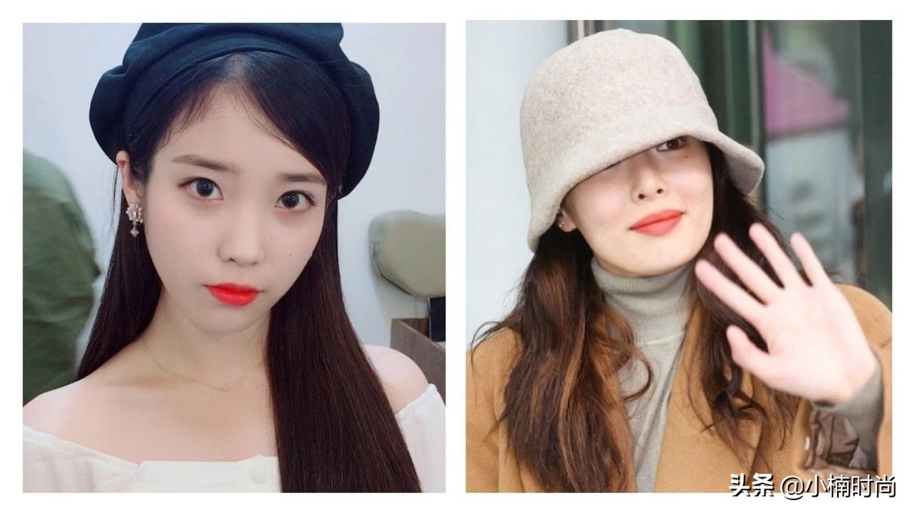 泫雅iu同款,韩星戴的帽子