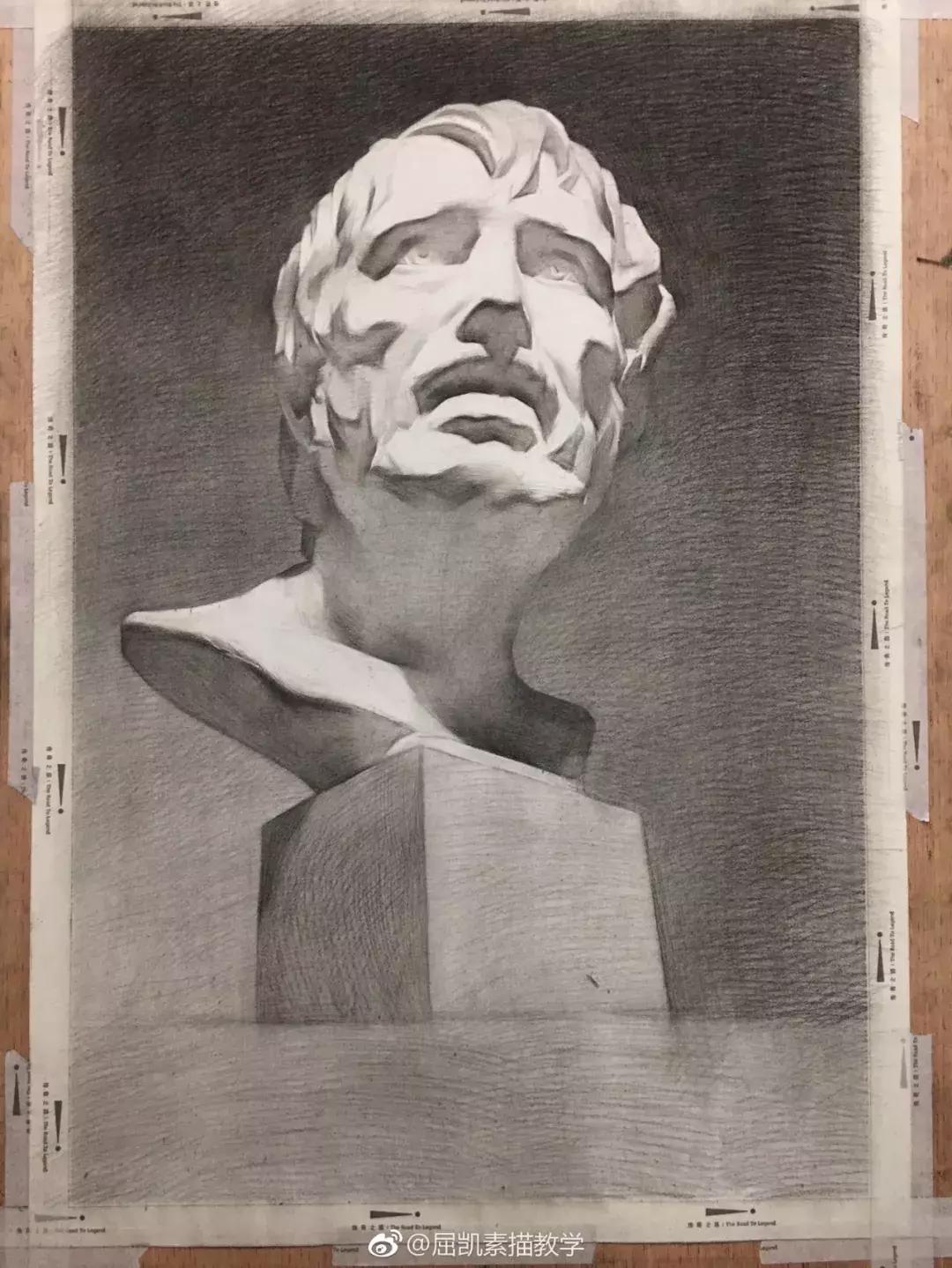 画素描不画脸,画素描总是画不深入