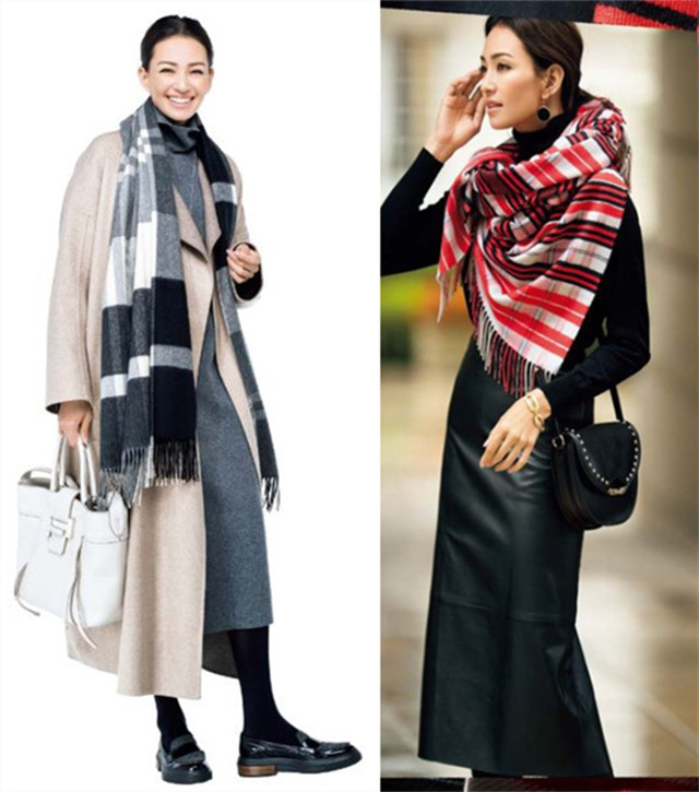 外套+围巾不怕不会戴，只怕配错色，学会巧配色才能增添好气质