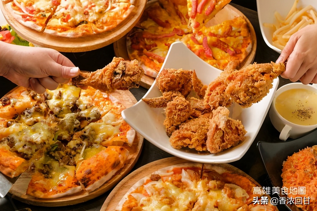 高雄DoubleCheese手工窑烤Pizza大盆爆汁炸鸡