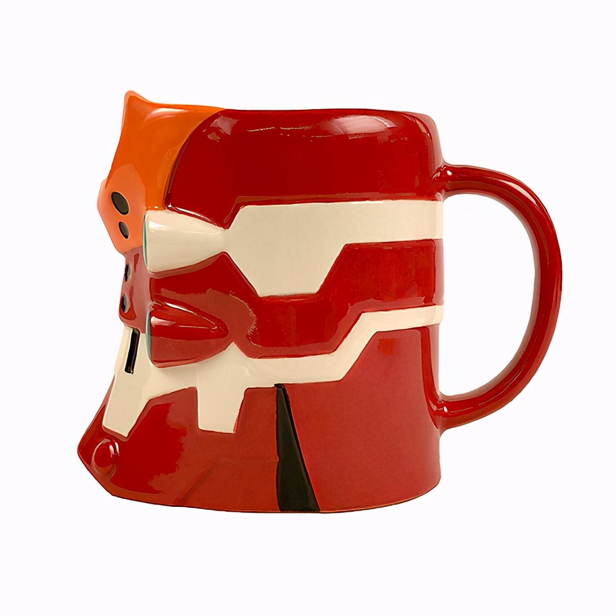 模玩周边：《新世纪福音战士》初号机/贰号机头部造型马克杯