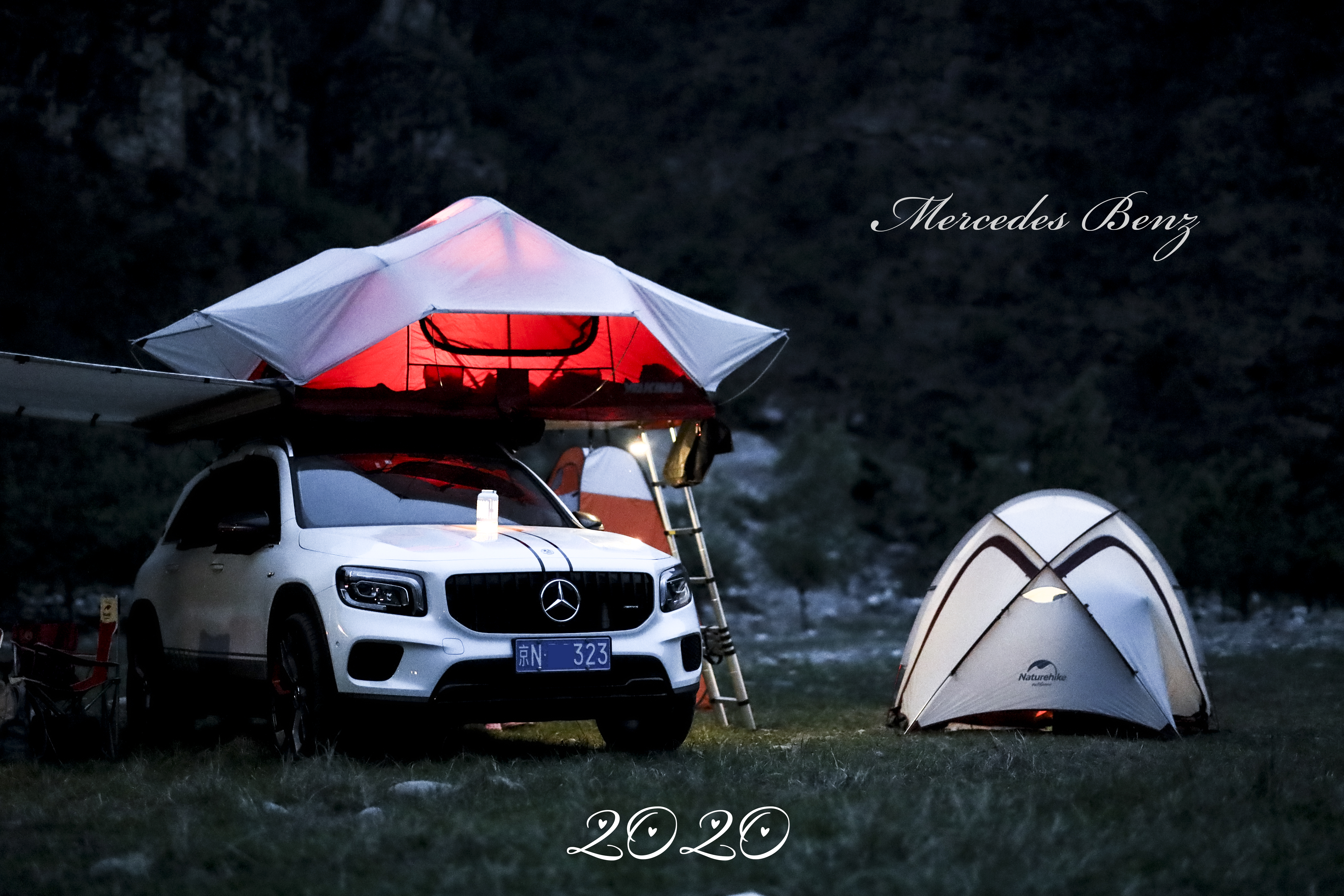 奔驰glb露营改装,glb改装露营