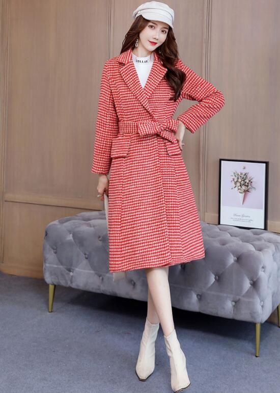 红格子牛仔外套怎么搭配图片,秋季紫色格子外套穿搭