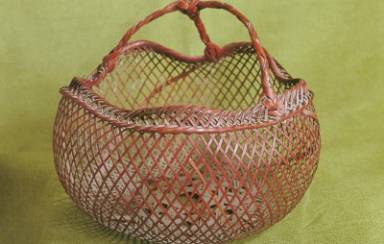 竹编圆形米筛子编织全过程,四川老式竹编鱼罩编织方法